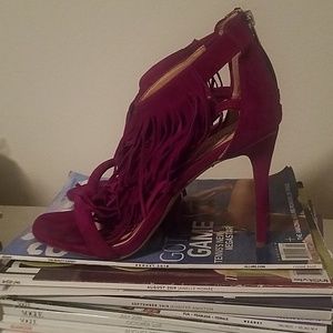 Steve Madden Shoes - Steve Madden Fuchsia Tassle Heels Steve Madden Shoes - Steve Madden Fuchsia Tassle Heels